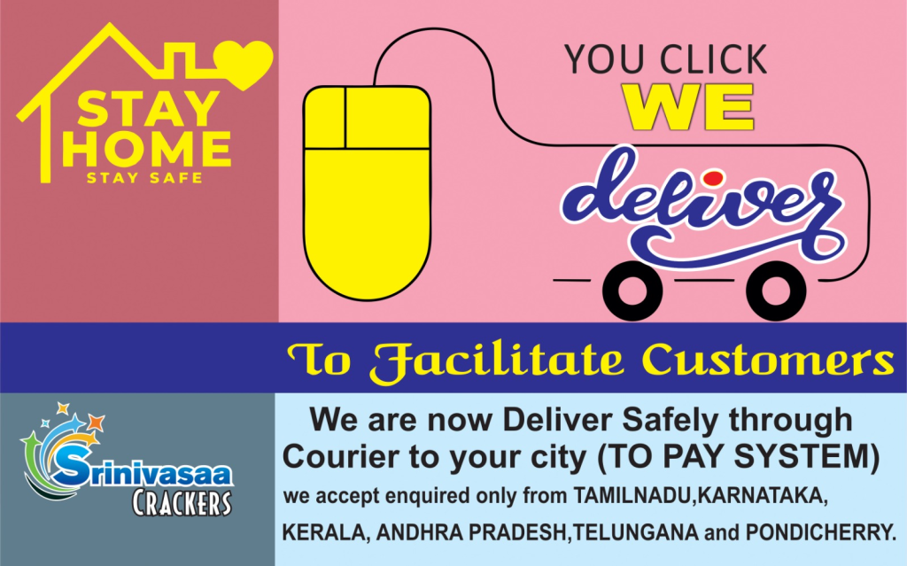 Stay Home You Click We Deliver Safely